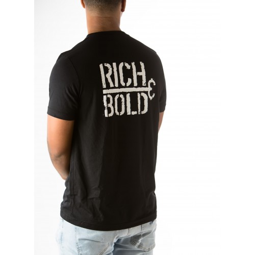 Rich & Bold Men\'s Black T-Shirt